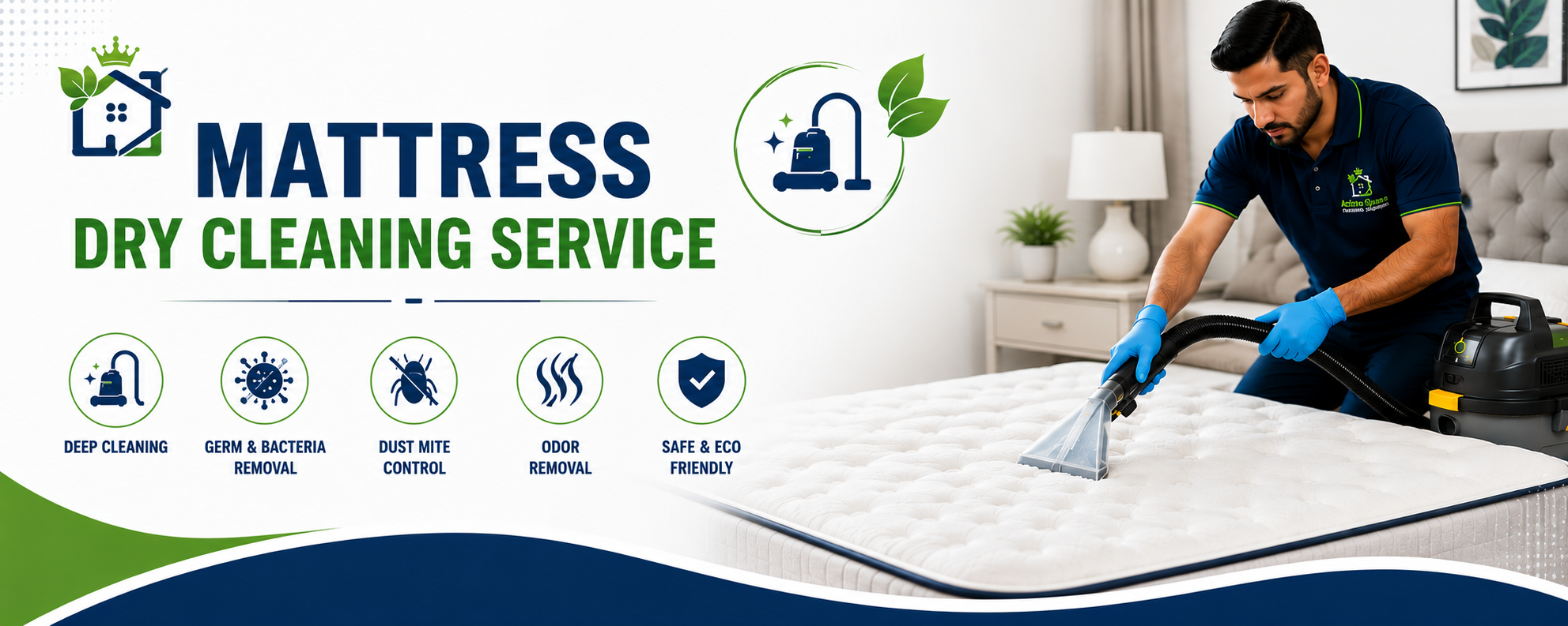 Mattress Dry Cleaning by Azima Queen using advanced mattress cleaning machines and eco-friendly cleaning chemicals.