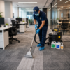 Office Carpet Dry Cleaning Services by Azima Queen using advanced TASKI cleaning machines and eco-friendly chemicals.