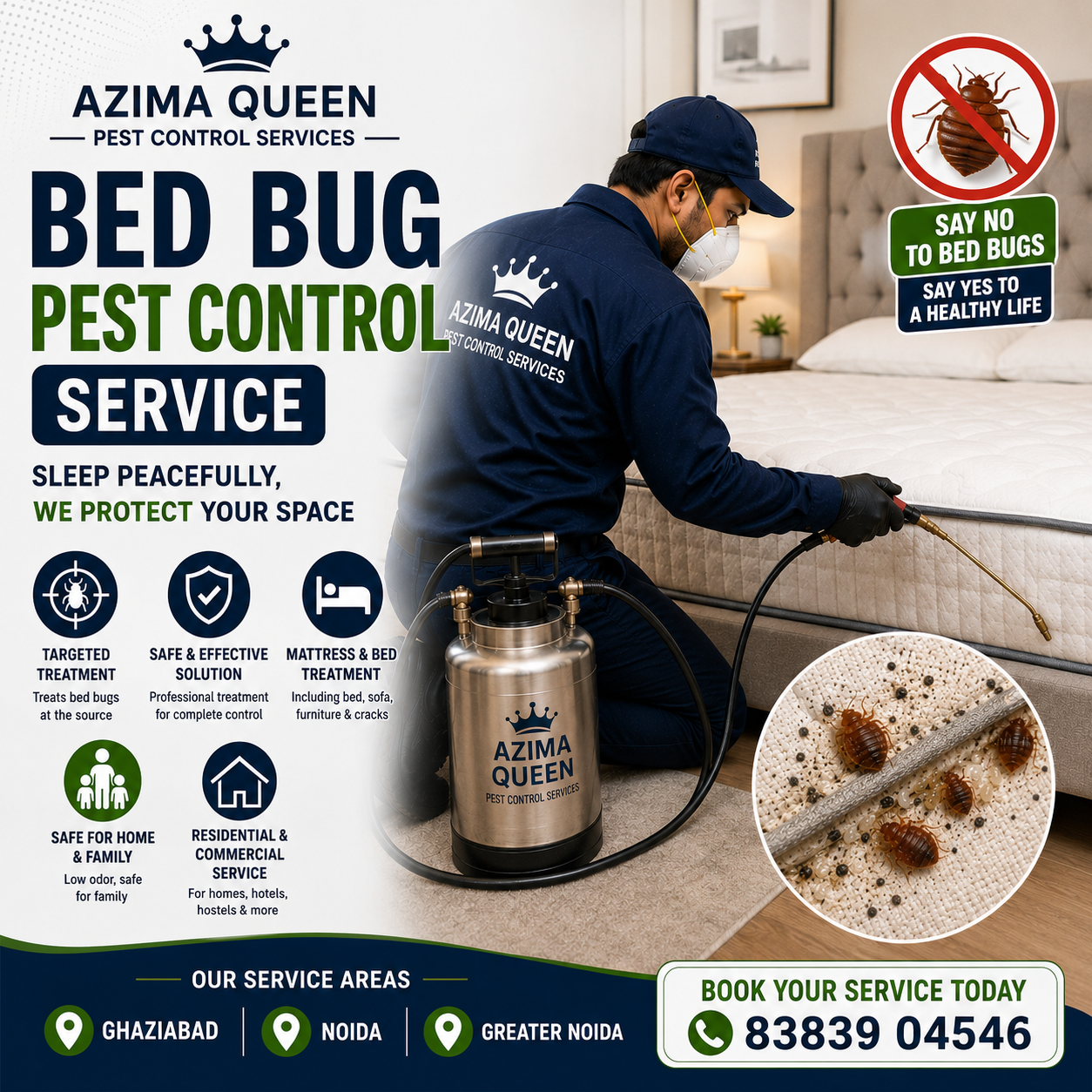 Professional Bed Bug Pest Control in Ghaziabad Noida Greater Noida